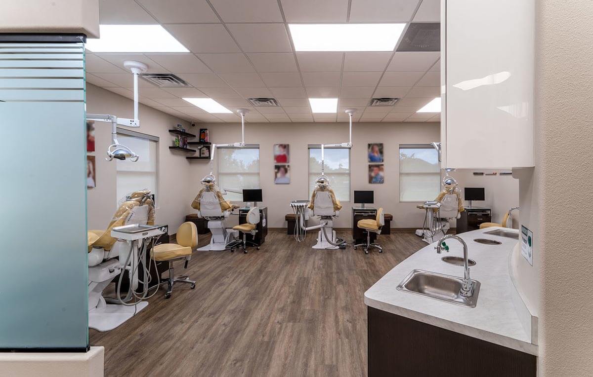 Treatment bay at NRH Orthodontics in North Richland Hills, TX